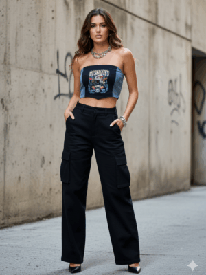Top Estampado Upcycling