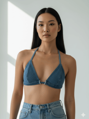 Top bralette jeans (todas las tallas)