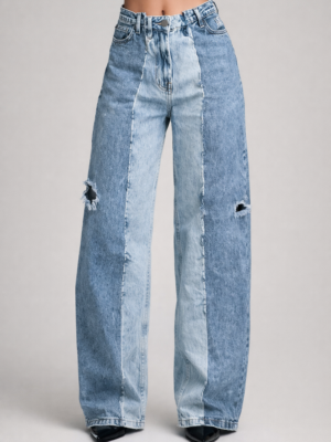 Jeans bicolor