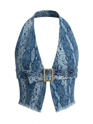 Top argollas estampado (S,M)🐍
